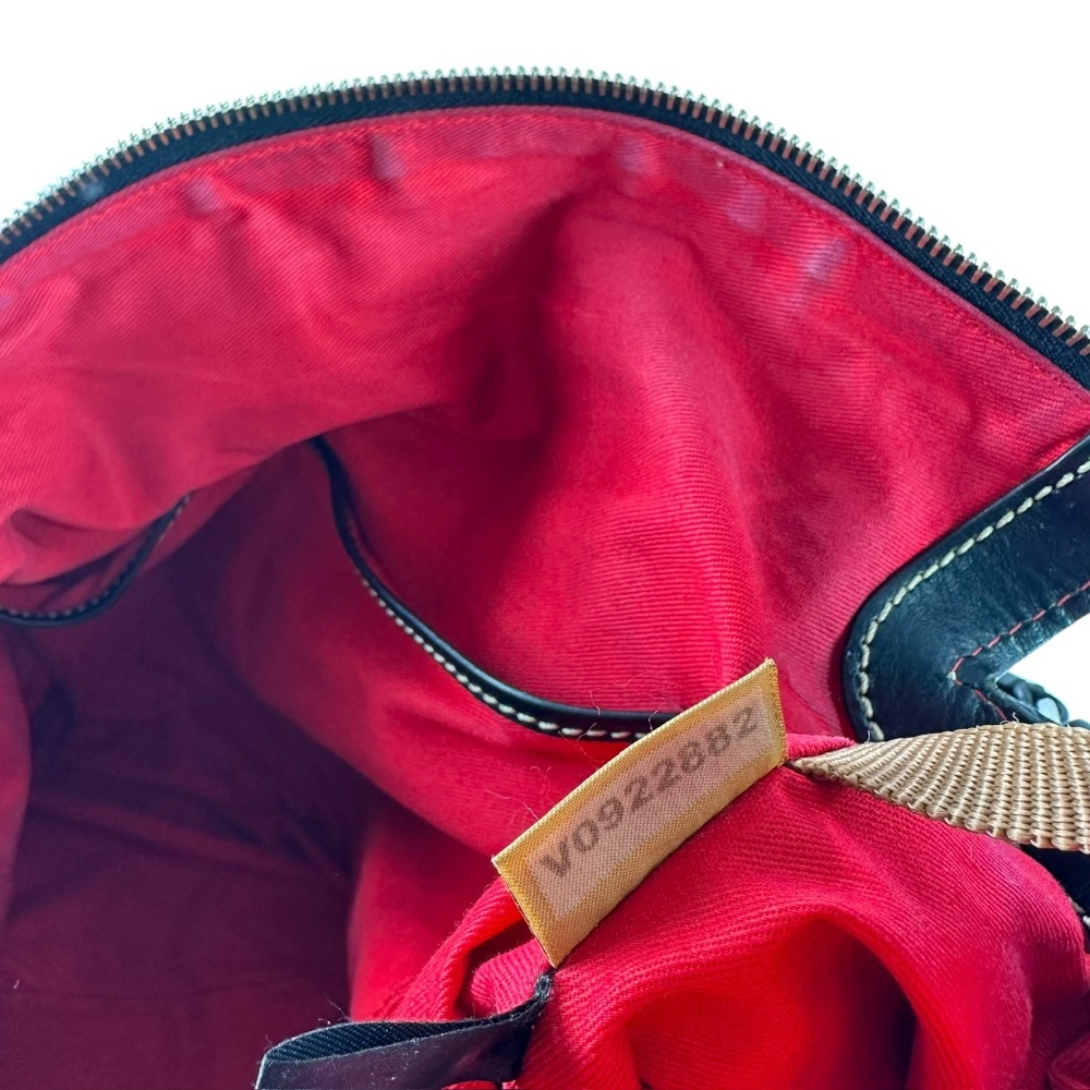 Genuine Dooney & Bourke Women's Black Leather Sorrento Satchel Bag Shoulder - Picture 9 of 13